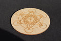 Metatron en bois gravé