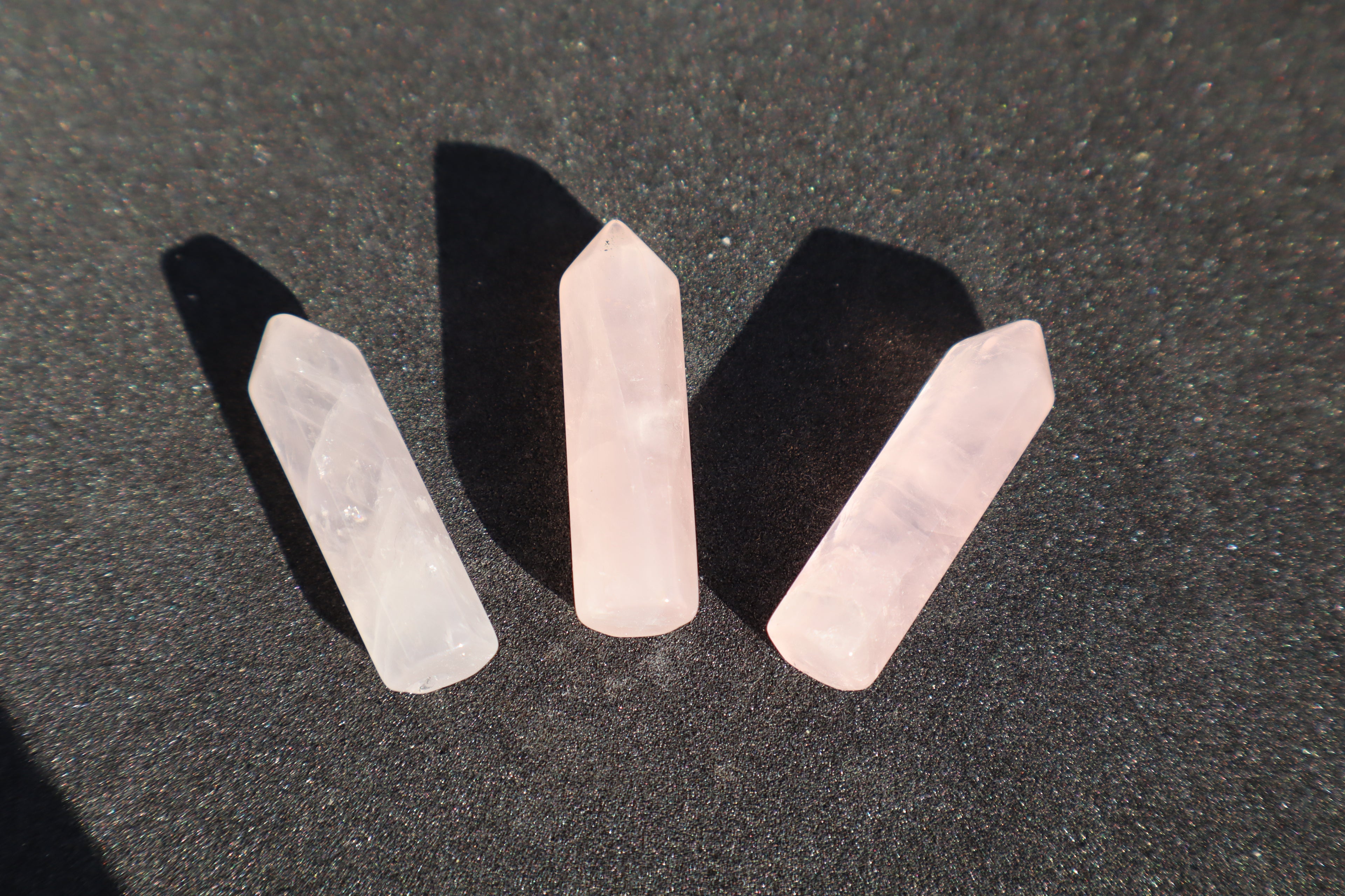 Pointe en quartz rose