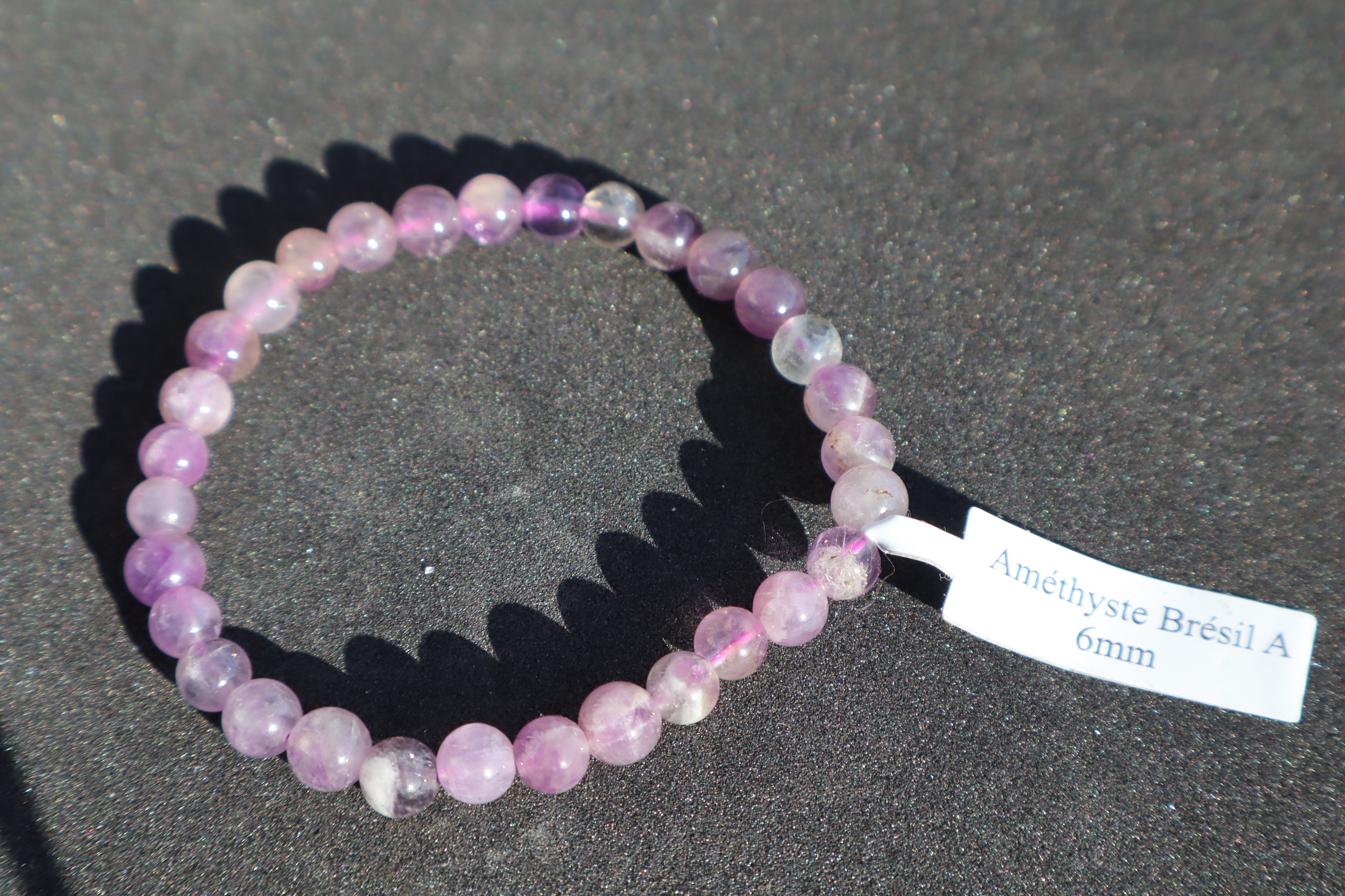 Bracelet Améthyste 6mm