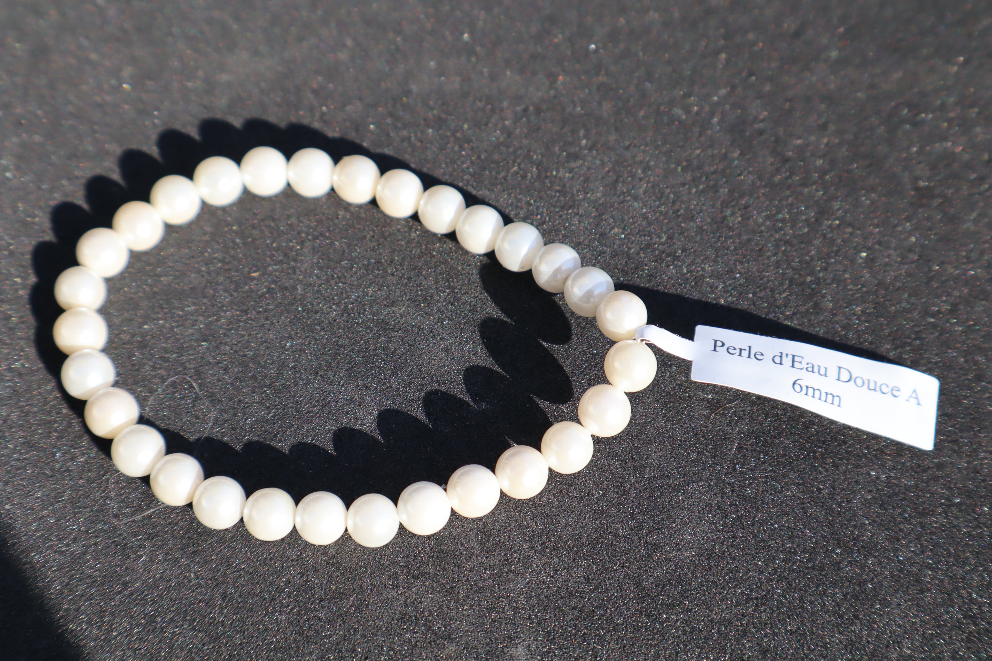 Bracelet Perles d'eau douce 6mm