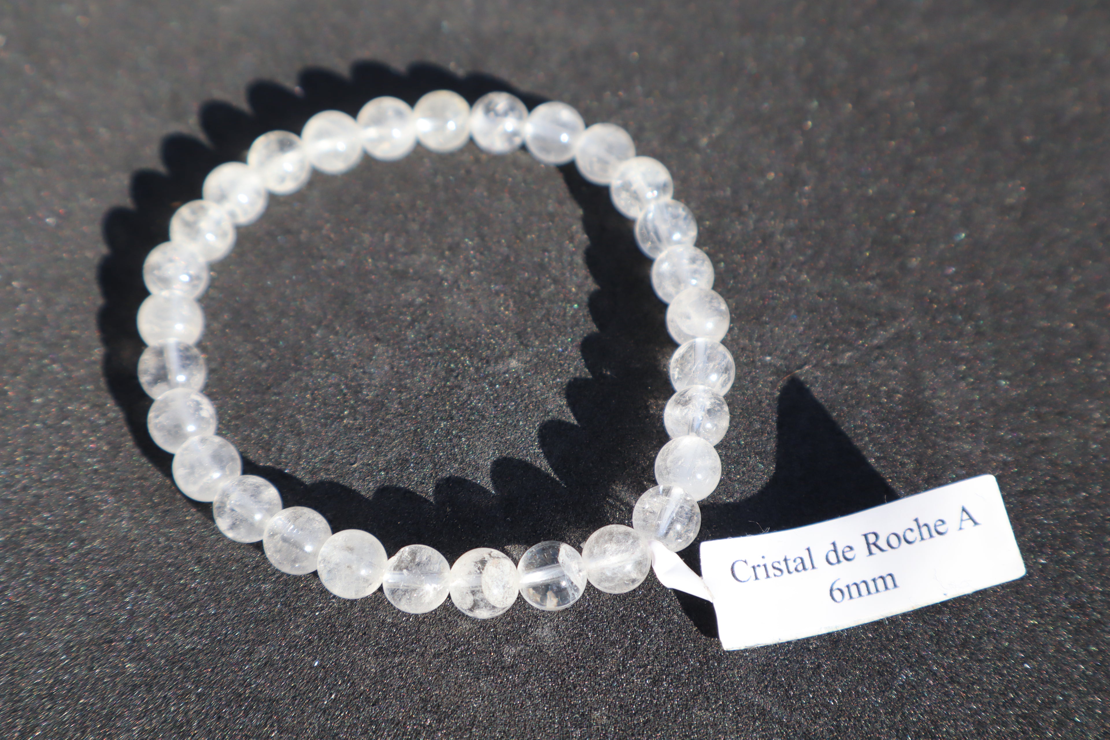 Bracelet Cristal de roche 6mm