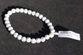 Bracelet Howlite blanche 6mm